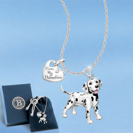Dalmation Playful Pup Pendant 0117921001-T
