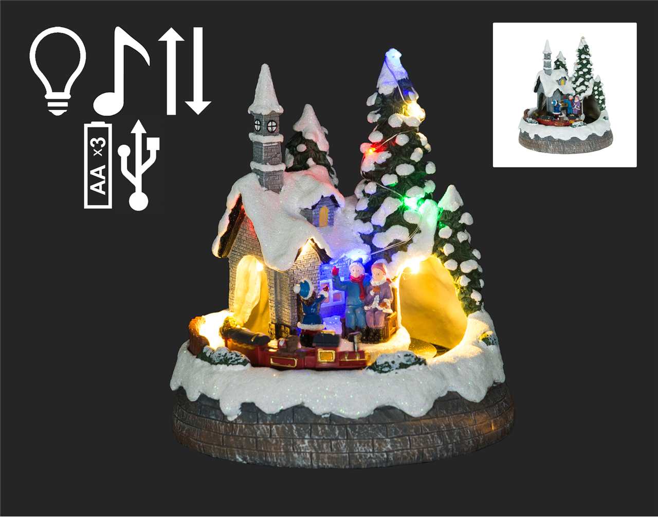 LED Village Scene - X4108-T