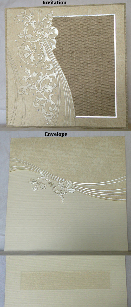 (W) Wedding I - Wedding Invitations - (18 x 18 cm) 110030-T