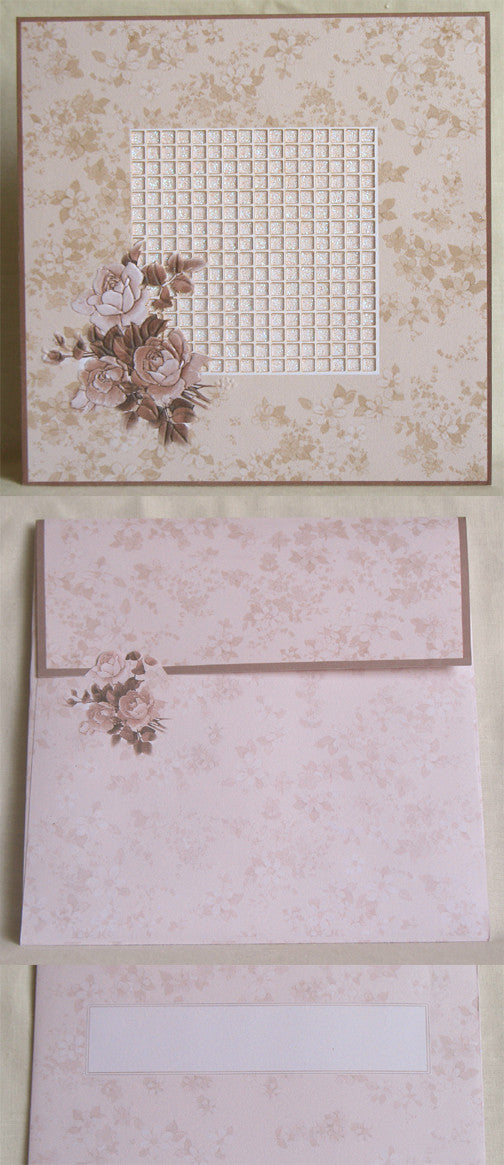 (W) Wedding I - Wedding Invitations - (18 x 18 cm) 170005-T