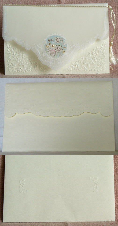 (W) Wedding I - Wedding Invitations - (18.5 x 11 cm) 32924-T