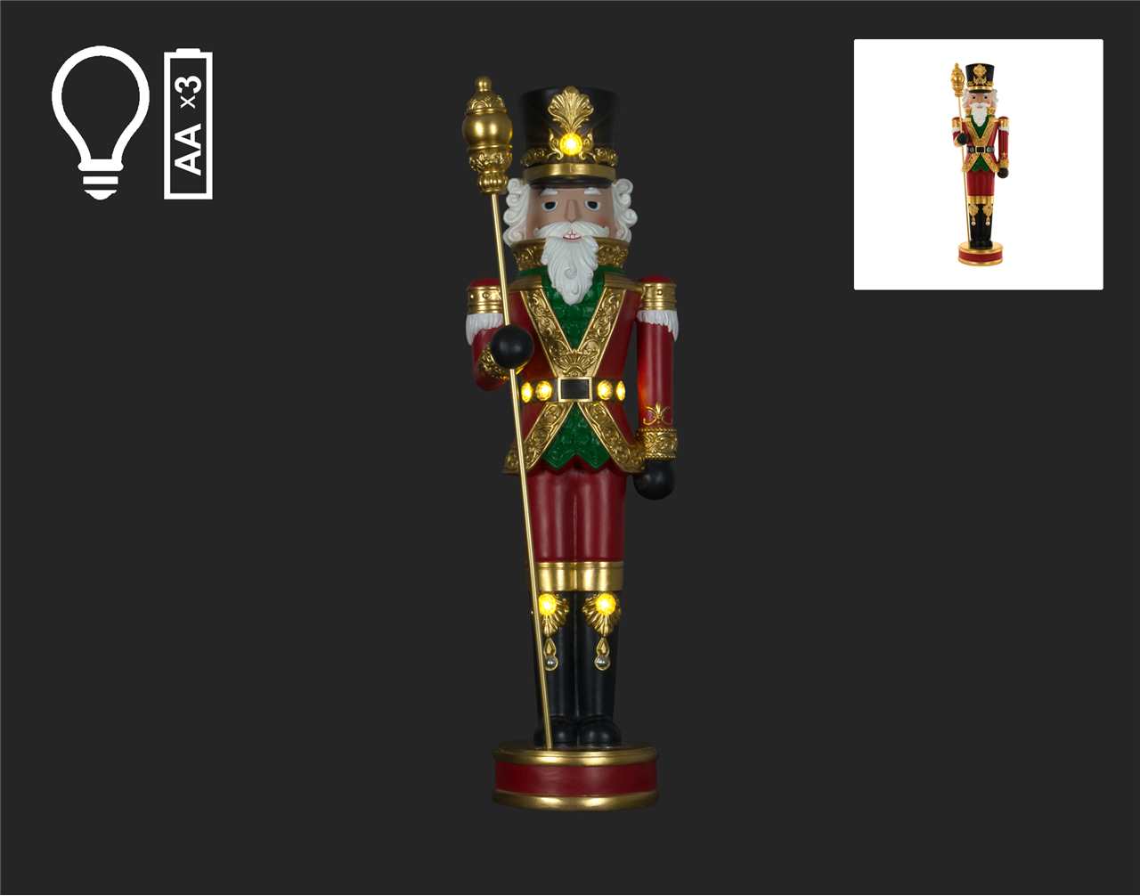 40" LED Nutcracker - A4060-T