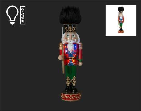 24" Nutcracker with Fur Hat - D4286-T