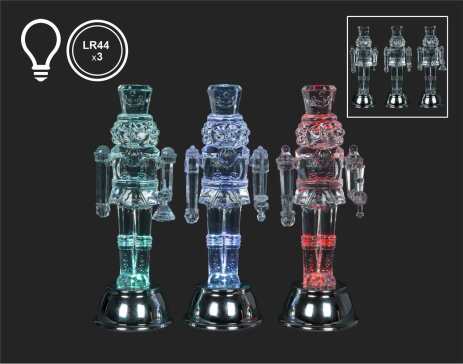 3/A 5.5" LED Clear Nutcrackers - G4689-T