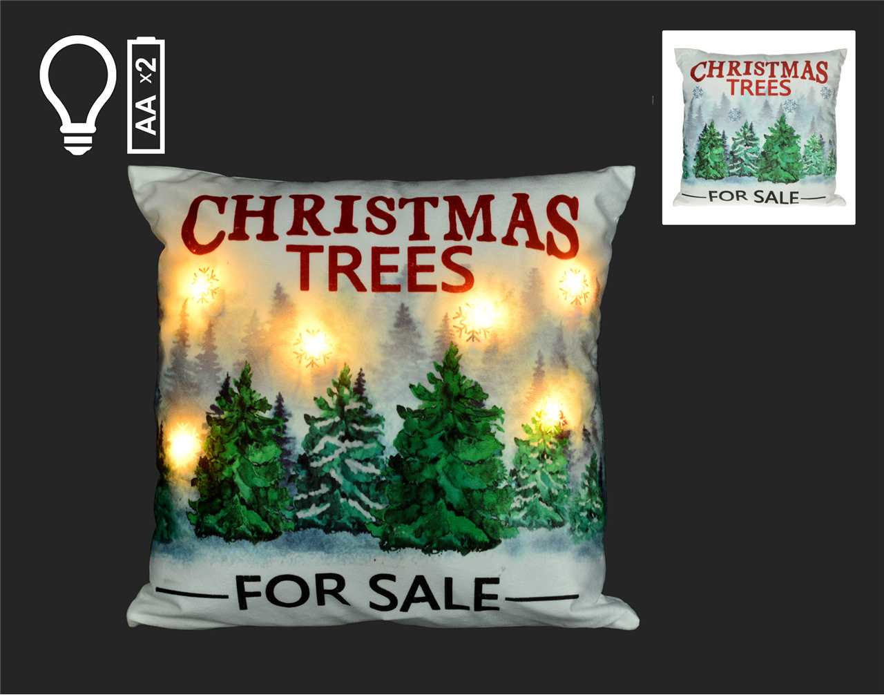 16 inch LED Christmas Trees for Sale Pillow - Q1955 - T