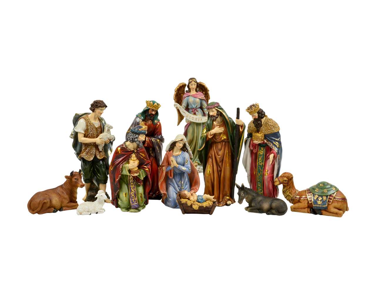 (Set of 12) 24 inch Multi-colour Nativity - T0336-T