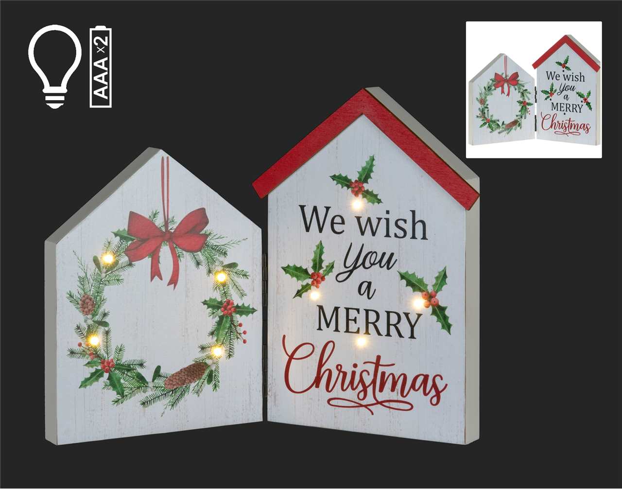 LED Merry Christmas Pannel - Z4343-T