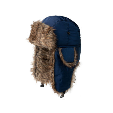 (FC) Britt's Knits Men's Aviator Hat - Blue - Stocking stuffer!