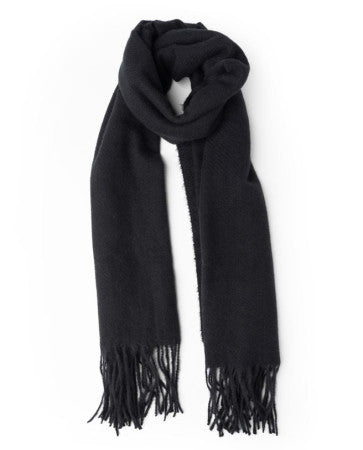 (FC) Britt’s Knits® Common Good Fringe Scarf - Black - Stocking Stuffer