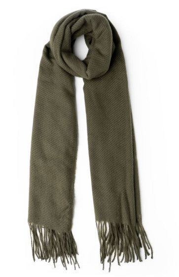 (FC) Britt’s Knits® Common Good Fringe Scarf - Olive - Stocking Stuffer