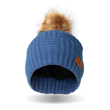 (FC) Britt's Knits Pom Hat Collection - Blue - Stocking Stuffer