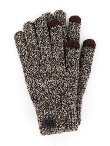 (FC) Britt's Knits Men's Frontier Gloves - Brown - Stocking stuffer!