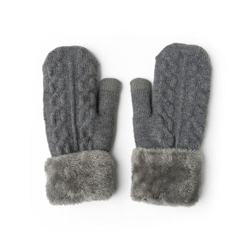 (FC) Britt's Knits Mitt Collection - Grey - Stocking Stuffer