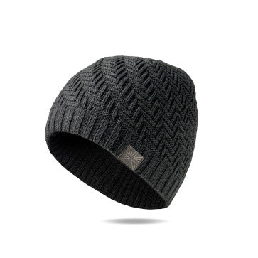 (FC) Britt's Knits Men's Lodge Beanie - Black - Stocking stuffer!