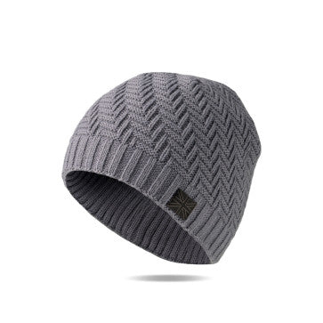 (FC) Britt's Knits Men's Lodge Beanie - Grey - Stocking stuffer!