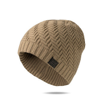 (FC) Britt's Knits Men's Lodge Beanie - Beige - Stocking stuffer!