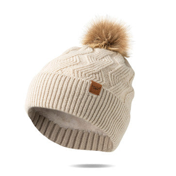 (FC) Britt’s Knits® Mainstay Pom Hat Collection - Oatmeal - Stocking Stuffer