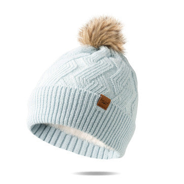 (FC) Britt’s Knits® Mainstay Pom Hat Collection - Sky - Stocking Stuffer