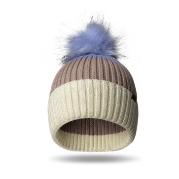 (FC) Britt's Knits Wonderland Kid's Pom Hats - Blue - Stocking stuffer!