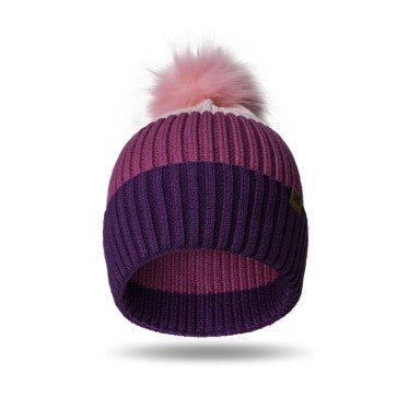 (FC) Britt's Knits Wonderland Kid's Pom Hats - Pink - Stocking stuffer!