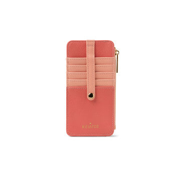 (FC) Kedzie® Essentials Only Zippered Wallet in Vegan Leather - Coral