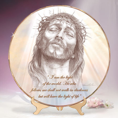 (J) * Jesus Plate * LIGHT OF THE WORLD 0102745004-T