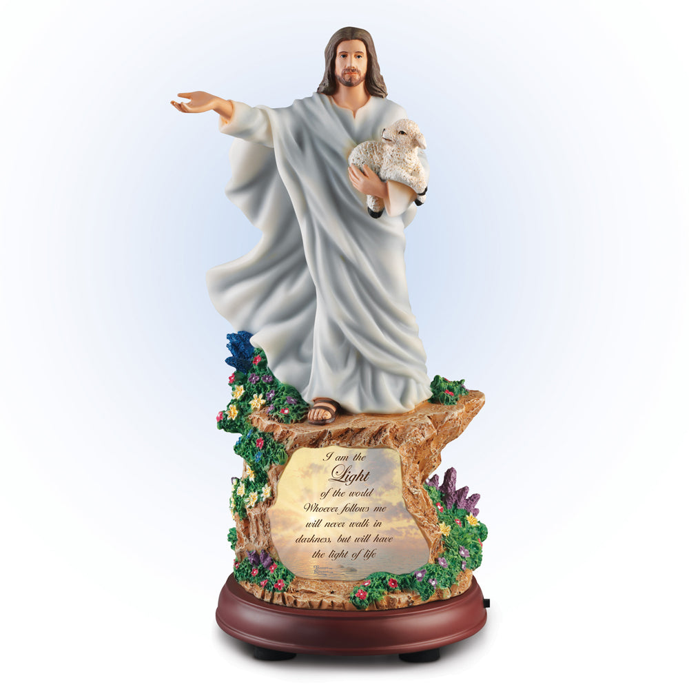 (J) *JESUS FIGURINE* THE LIGHT OF THE WORLD 0122535003-T