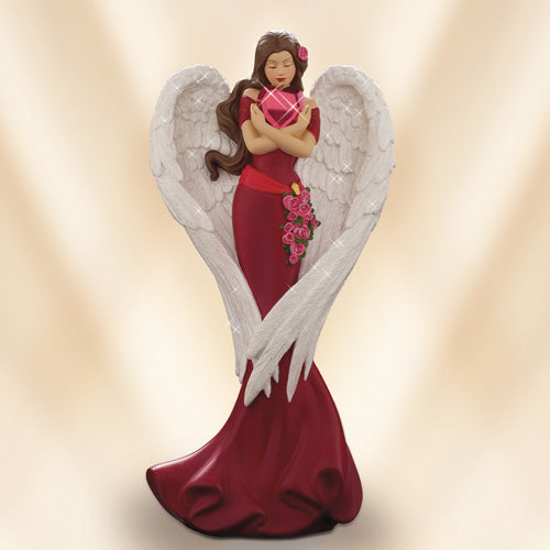 (F) VALENTINE FIGURINE - Heart of Grace Angel 0905160008-T