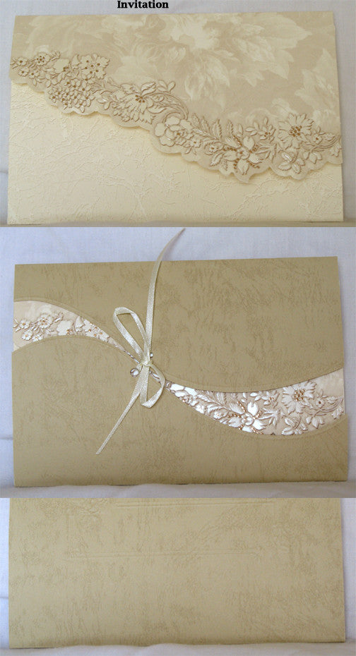 (W) Wedding I - Wedding Invitations - (18 x 12 cm) 150063-T