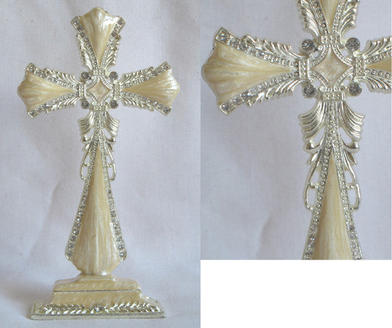 (C) Cross - Crystals Ivory 15.5cm x 8.0 x 3.0cm CRS3501D-T