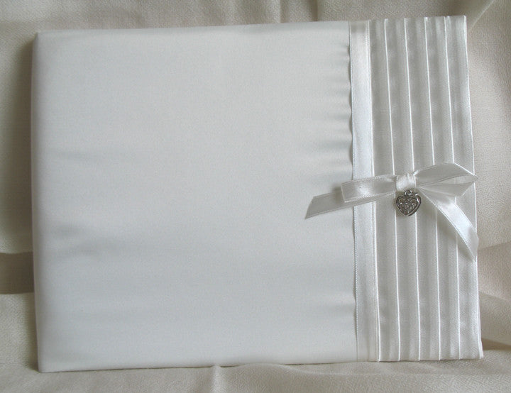 (W) Wedding GB - Wedding Guest Book, White GBW128-T or Ivory GBI128-T