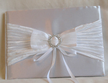 (W) Wedding GB - Wedding Guest Book - White GBW97813-T