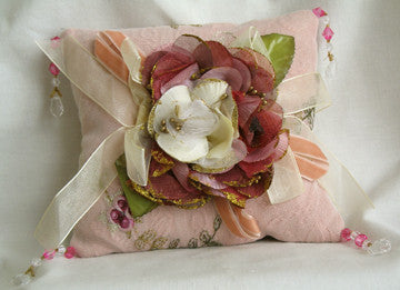 Sachet Pillows (D) Pink - Scented Rose, Vanilla or Lavender 14 cm x 14 cm x 8 cm