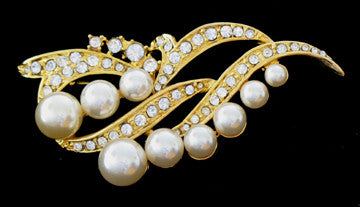 (JF) Brooch with Swarovski Crystals J038-B16