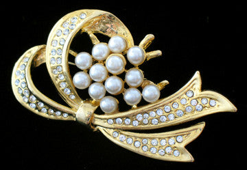 (JF) Brooch with Swarovski Crystals J038-B17