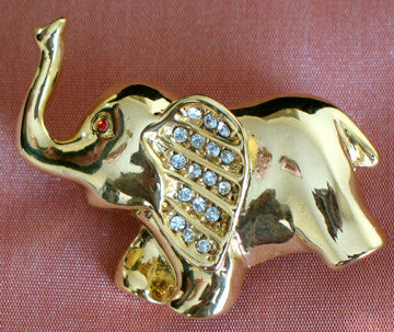 (JF) Brooch - Elephant J038-B383