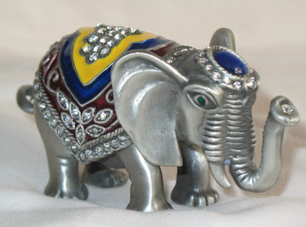 (T) * Elephant Figurine * Large * Trinket Box * JB0201L