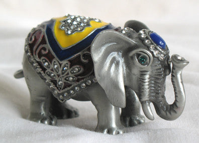 (T) * Elephant Figurine * Medium * Trinket Box * JB0201M