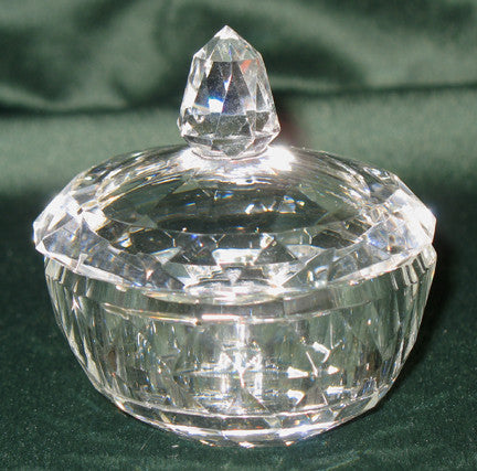 W - Crystal Trinket Box 6.5cm x 6.5 x 6.5cm