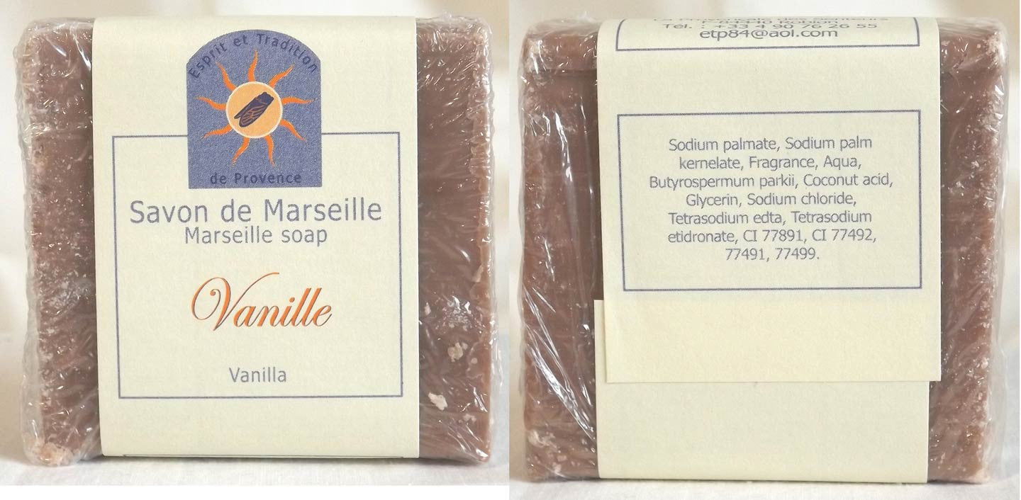 (S) Marseille Vegan Soap - Vanilla Fragrance 100 g