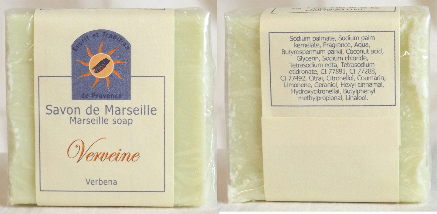 (S) Marseille Vegan Soap - Verbena Fragrance 100 g