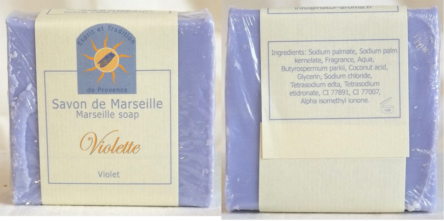 (S) Marseille Vegan Soap - Violet Fragrance 100 g