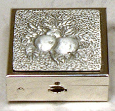 (P) Pewter Pill & Vitamin Box - Square PB-21